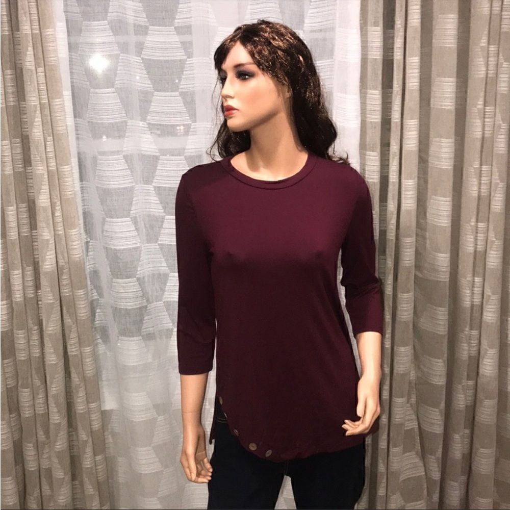 Wine blouse - Picture 3 of 4